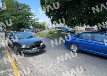 Percance Vehicular en Tapachula Deja Daños Materiales