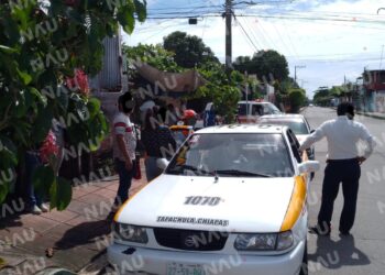 Accidente Vehicular en Tapachula Deja a Mujer Lesionada