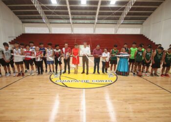 En Chiapa de Corzo, Rutilio Escandón inaugura rehabilitación de la Unidad Deportiva