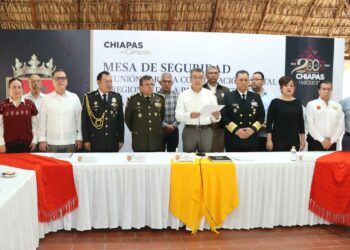 Reconoce Rutilio Escandón colaboración de Sedena, Semar y Guardia Nacional a favor de la seguridad de Chiapas
