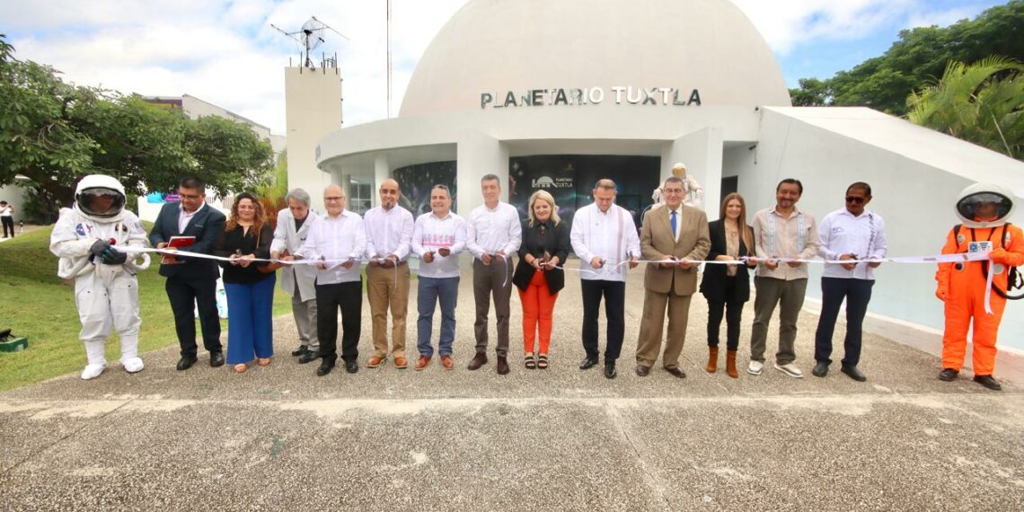 Inaugura Rutilio Escandón la Estación Terrena “Chiapas 1” y modernización del Planetario Tuxtla