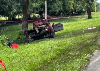Un Accidente vehicular en la carretera Mapastepec – Escuintla, deja 5 lesionados y cuantiosos daños materiales