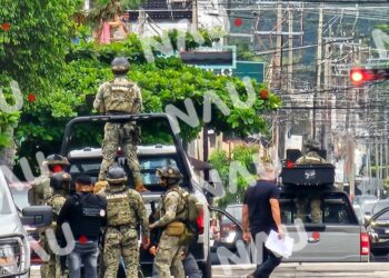Enfrentamiento armado entre marinos, Fiscalía federal y presuntos delincuentes en Tapachula deja tres fallecidos, dos heridos y varios detenidos