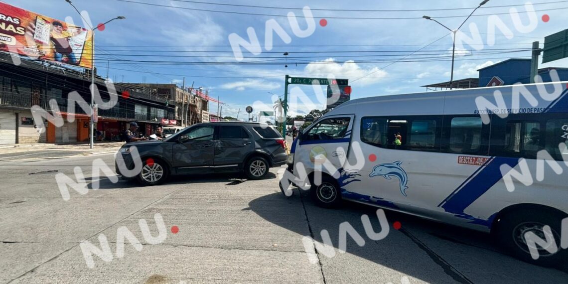 Accidente en Tapachula deja siete personas lesionadas, tres de ellas de gravedad