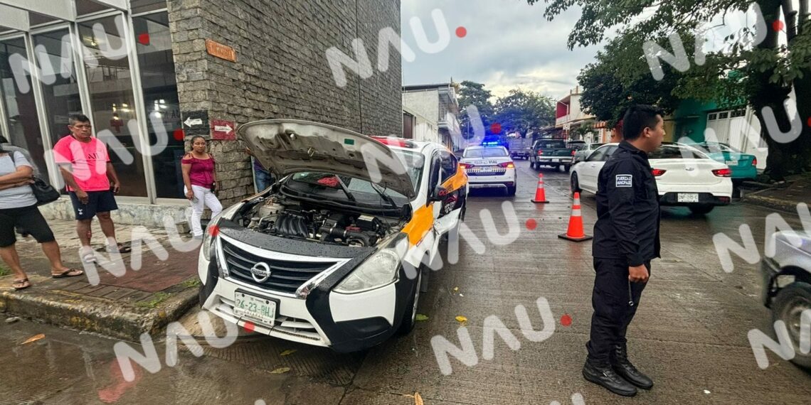 Taxista ocasiona accidente vial en Tapachula