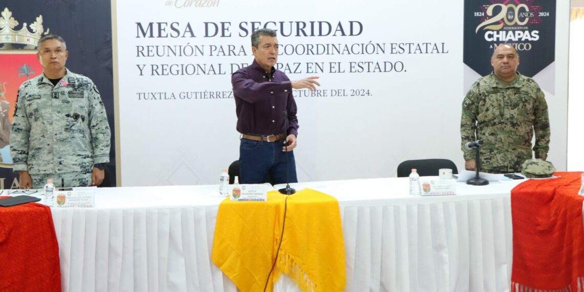 Rutilio Escandón exhorta a alcaldesas y alcaldes a cumplir con su responsabilidad en la Mesa de Seguridad