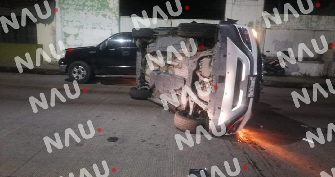 Accidente vehicular en Tapachula sin lesionados graves