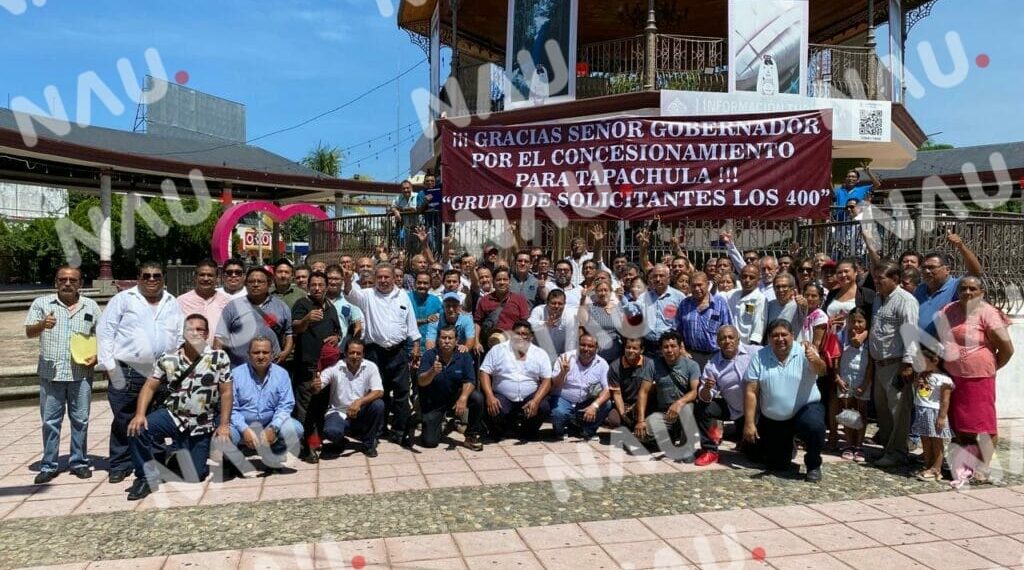 Choferes concesionados agradecerán beneficios a la titular de la SMyT en su estancia en Tapachula