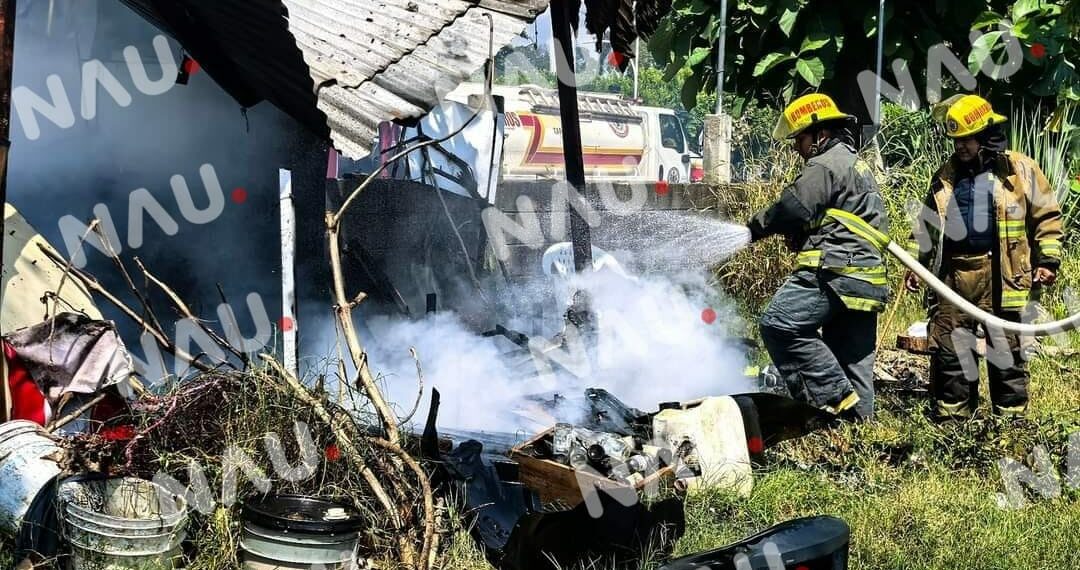 Incendio en pastizal de Tapachula moviliza a los bomberos