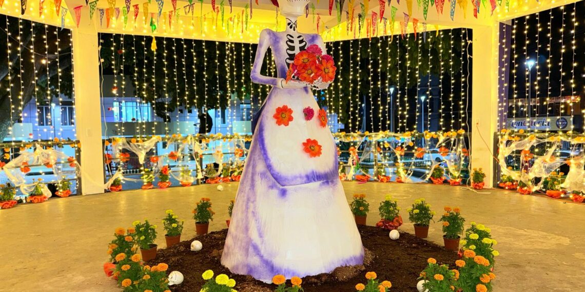 La administración de Víctor Saldaña da un toque mágico al Día de Muertos en Cacahoatán.