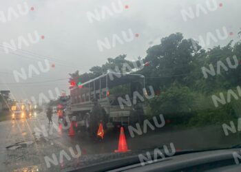 Aseguran vehículo en operativo en Tapachula, Chiapas.