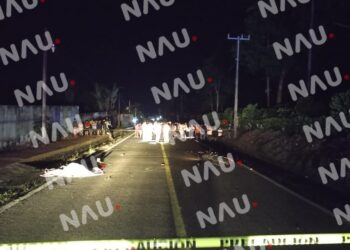 Un mu3rt0 y un herido en accidente de motocicleta en Cacahoatán