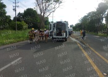 Dos personas lesionadas en accidente en la carretera Tapachula – Puerto Madero