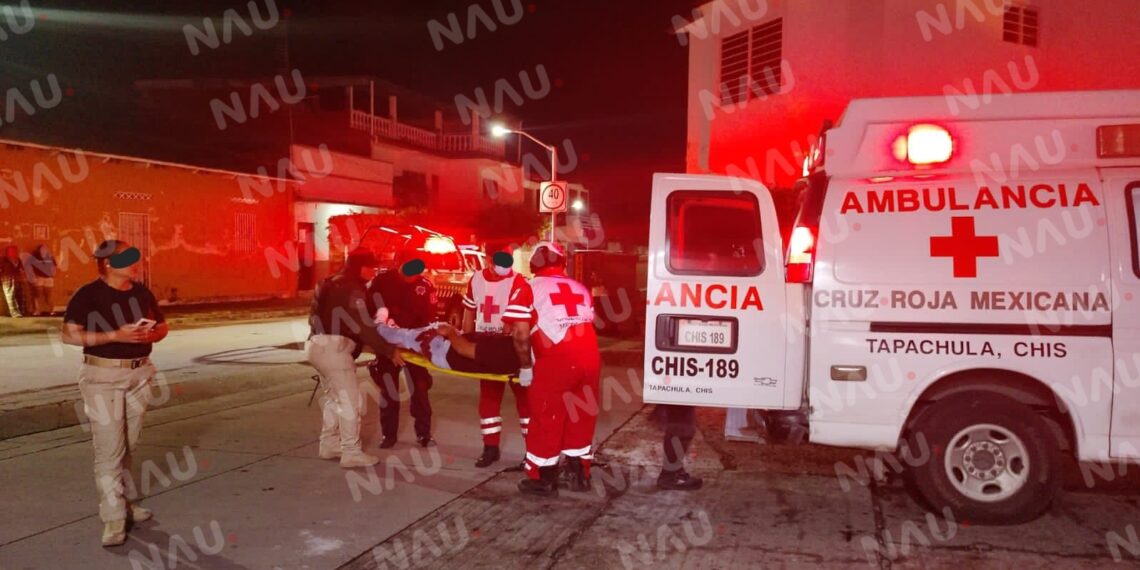 Dos hombres resultan heridos por arma de fuego durante un asalto en Tapachula