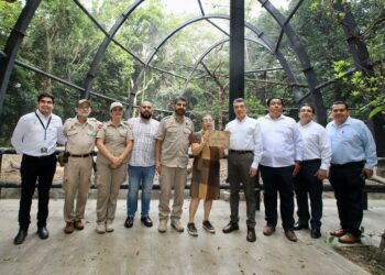 Inaugura Rutilio Escandón remodelación de los recintos del jaguar Yojk y de la nutria en el ZooMAT