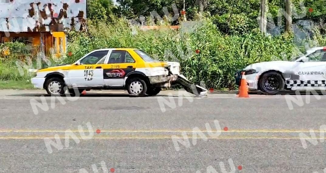 Motociclista resulta lesionado en accidente sobre la carretera Tapachula-Puerto Madero.
