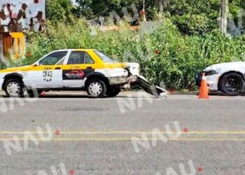 Motociclista resulta lesionado en accidente sobre la carretera Tapachula-Puerto Madero.
