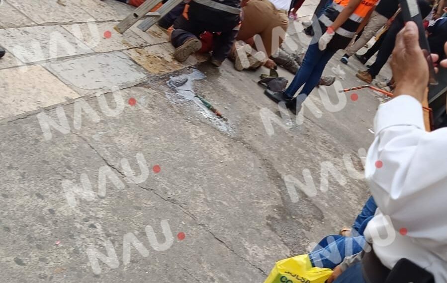 Mu3re Empleado tras descarga eléctrica en estacionamiento de Plaza Cristal