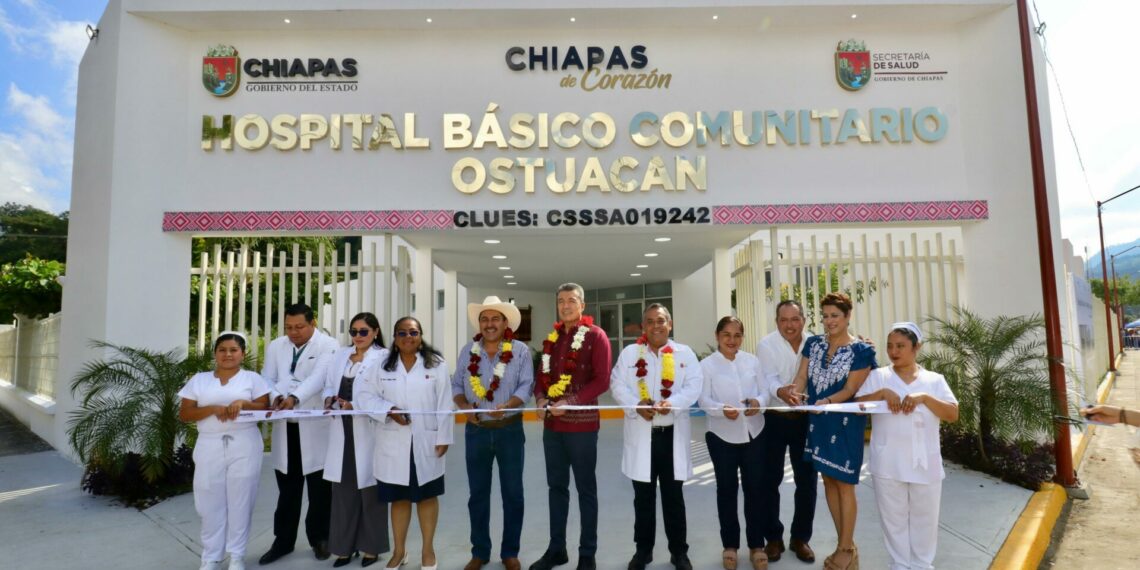 Inaugura Rutilio Escandón reconversión del Hospital Básico Comunitario de Ostuacán