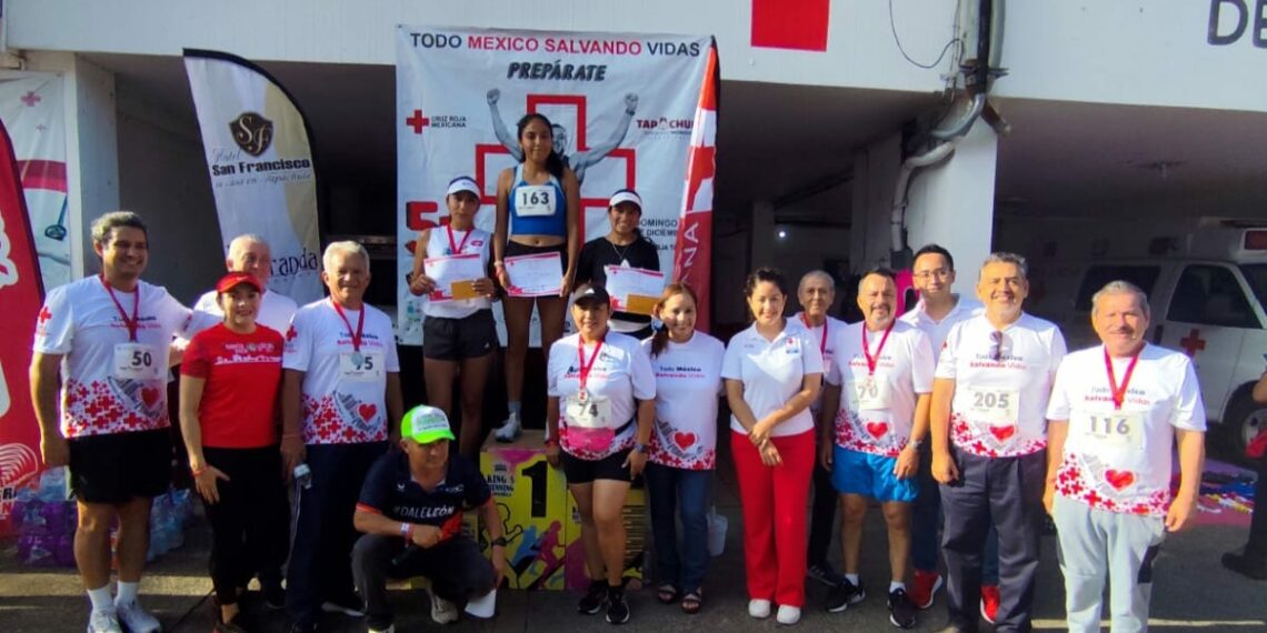 Éxito total en la 3era Carrera de la Cruz Roja Mexicana en Tapachula