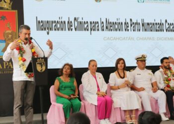 Inaugura Rutilio Escandón la Clínica para la Atención de Parto Humanizado número 20, en Cacahoatán