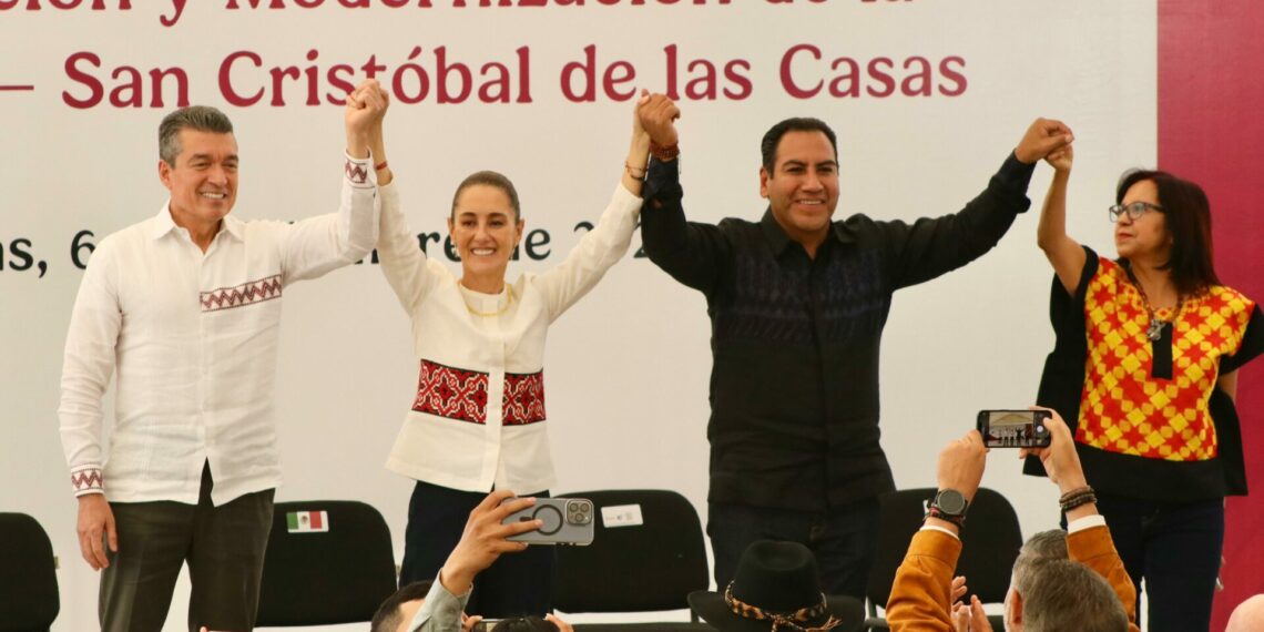 Reconoce presidenta Sheinbaum trabajo de Rutilio Escandón al frente del Gobierno de Chiapas; anuncia su incorporación al Gabinete Federal