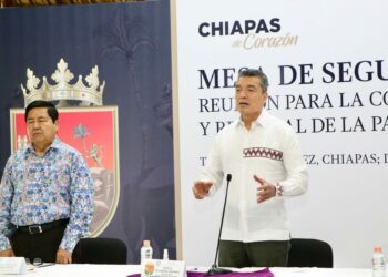 Encabeza Rutilio Escandón última sesión de la Mesa Estatal para la Construcción de la Paz y la Seguridad