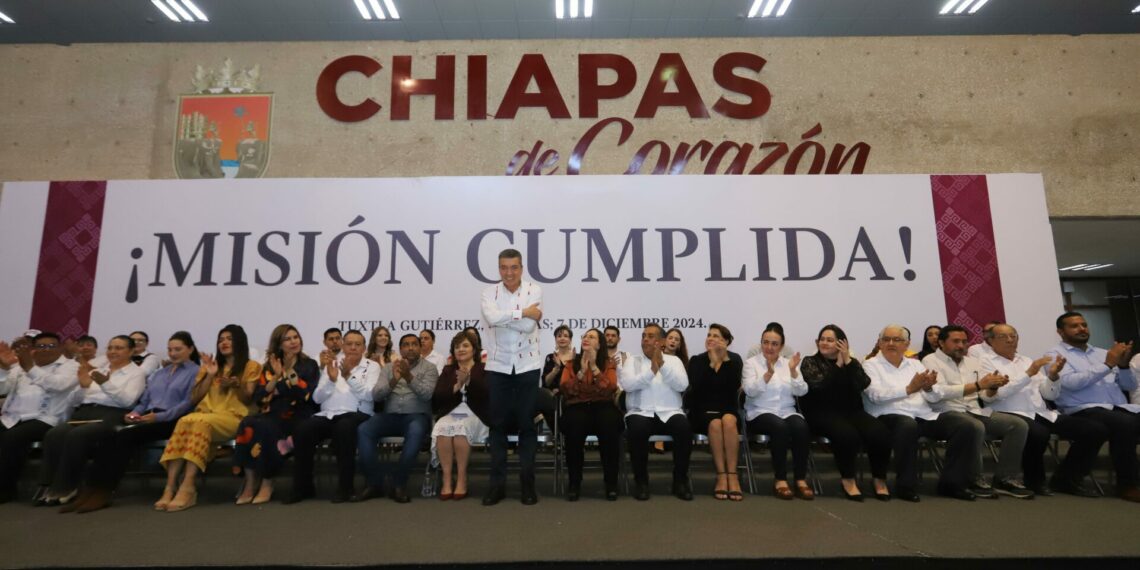 Rutilio Escandón desea éxito al próximo gobernador de Chiapas, Eduardo Ramírez Aguilar