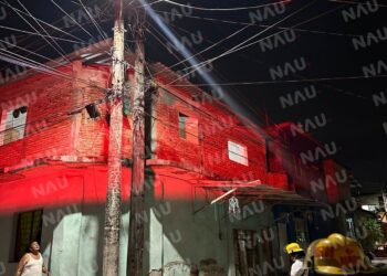 Explosión de transformador moviliza a bomberos en Tapachula, Chiapas