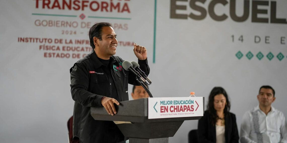Arranca Eduardo Ramírez eje de Infraestructura Educativa con inicio de obras en escuelas de Comitán