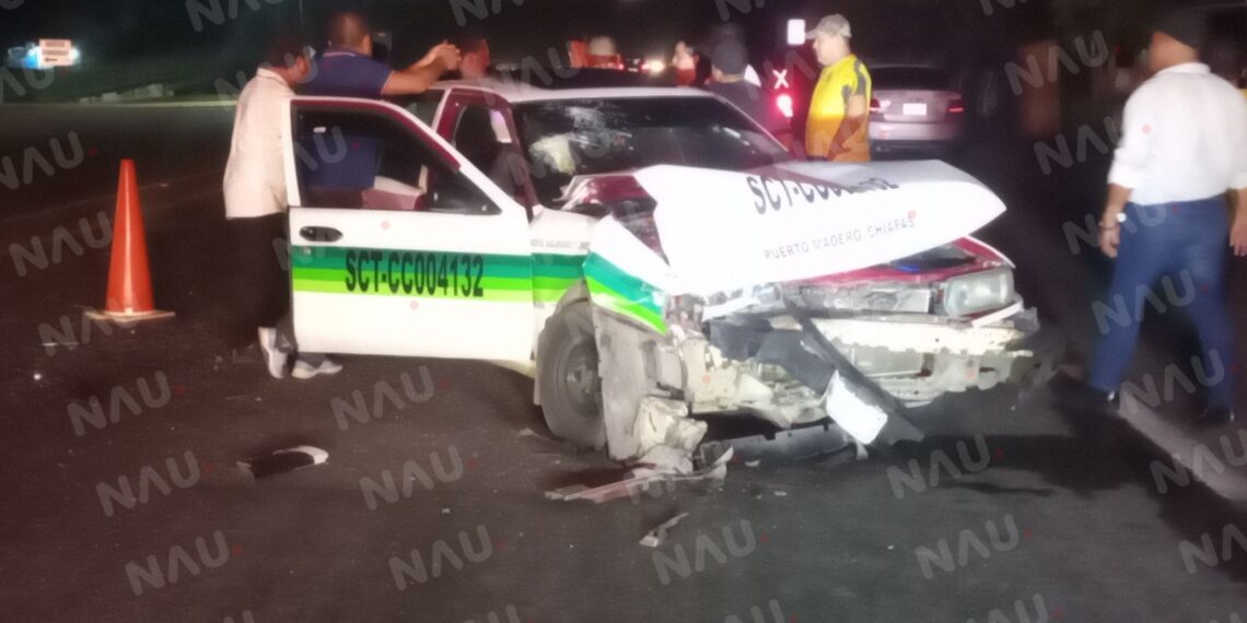 Choque en Tapachula deja tres heridos y cuantiosos daños materiales