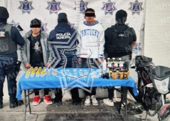 Detiene Policía Municipal de San Cristóbal a dos personas por posesión de droga