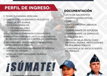 Secretaría de Seguridad del Pueblo invita a formar parte de la Policía Estatal Preventiva