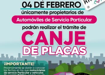 Inicio del Canje de Placas 2025 para vehículos de uso particular en Chiapas