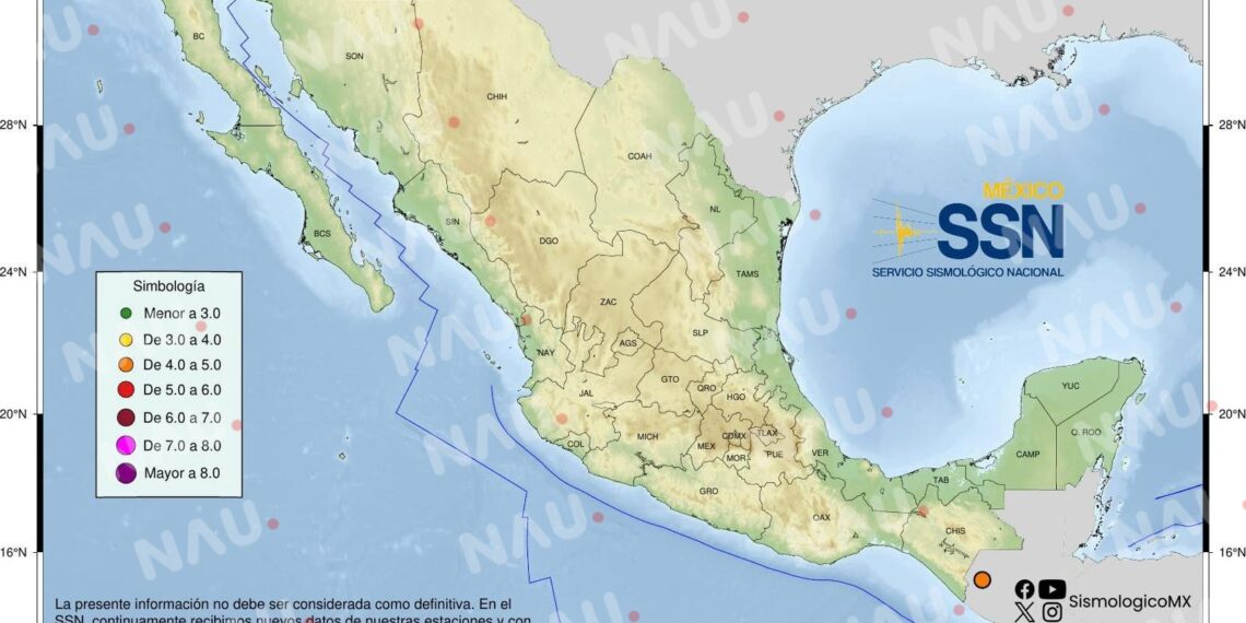 Serie de sismos sacude a Chiapas sin causar daños