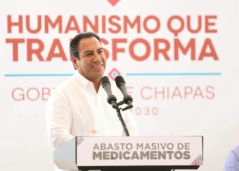 Eduardo Ramírez dio inicio al abasto masivo de medicamentos e insumos a unidades médicas de Chiapas