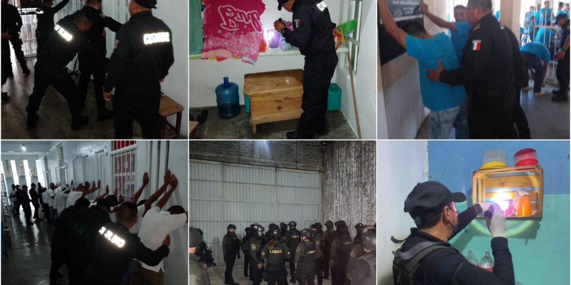 Decomisan celulares y estupefacientes en penales de Chiapas