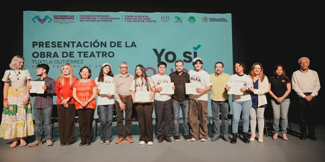 Cecytech y TBC presentan la obra de teatro “Yo, sí pude” para inspirar la resiliencia y la alfabetización en Chiapas