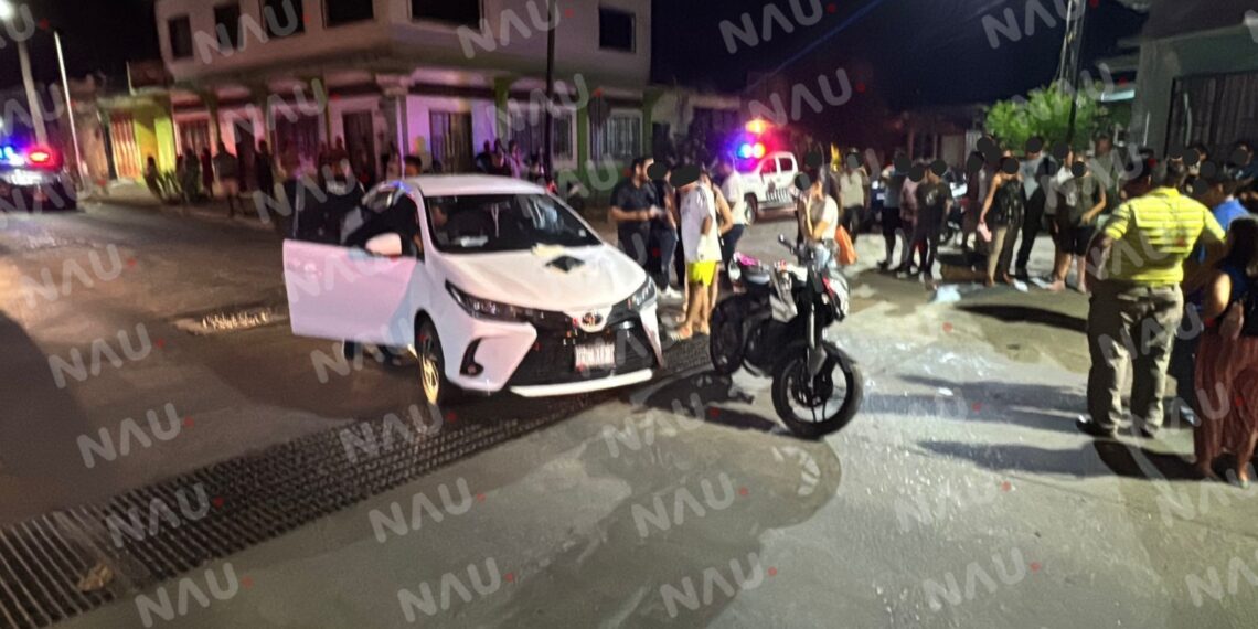 Accidente en Tapachula deja a un motociclista en estado crítico