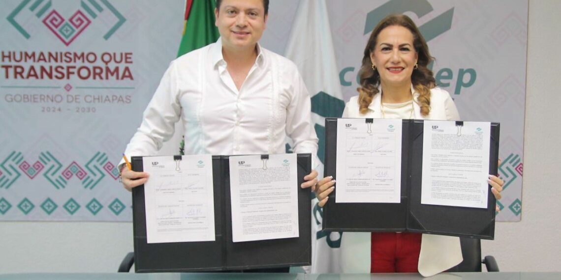 Firman Conalep Chiapas y UPChiapas Convenio de Colaboración