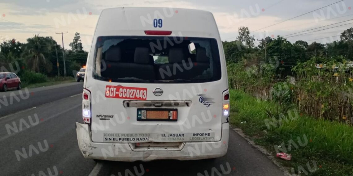 Motociclista colisiona contra colectiva en carretera Frontera Hidalgo – Metapa