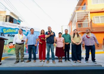 Inaugura Angel Torres Calles Felices en beneficio de la colonia El Roble