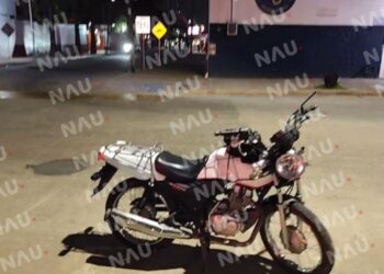 Motociclista resulta lesionado en accidente vial en Tapachula