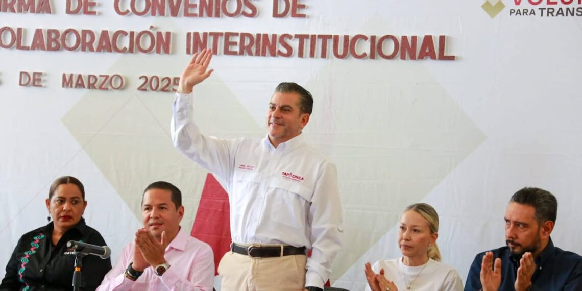 Yamil Melgar participa en la firma de convenio con el ICATECH