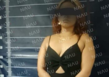 Detienen a presunta ladrona de luminarias en Tapachula