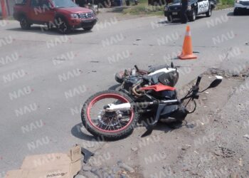 Motociclista resulta gravemente herido tras accidente en Tapachula