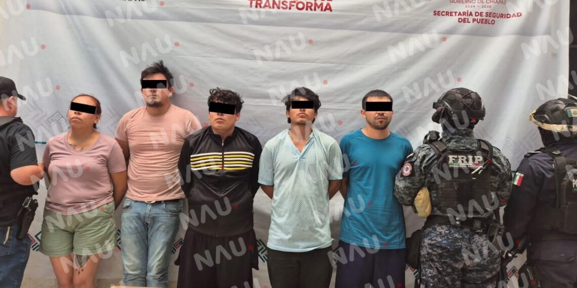 Capturan a presuntos responsables del doble homicidio en Tapachula tras diligencias de cateo