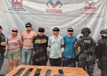 Capturan a presuntos responsables del doble homicidio en Tapachula tras diligencias de cateo