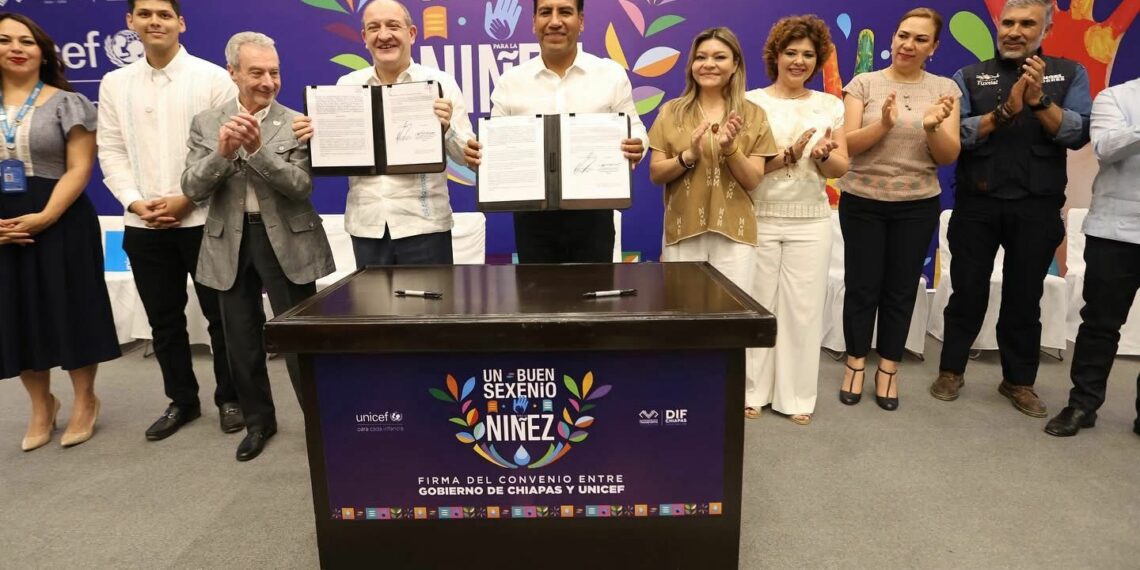 Gobierno de Chiapas y Unicef unen esfuerzos para construir un buen sexenio para la niñez
