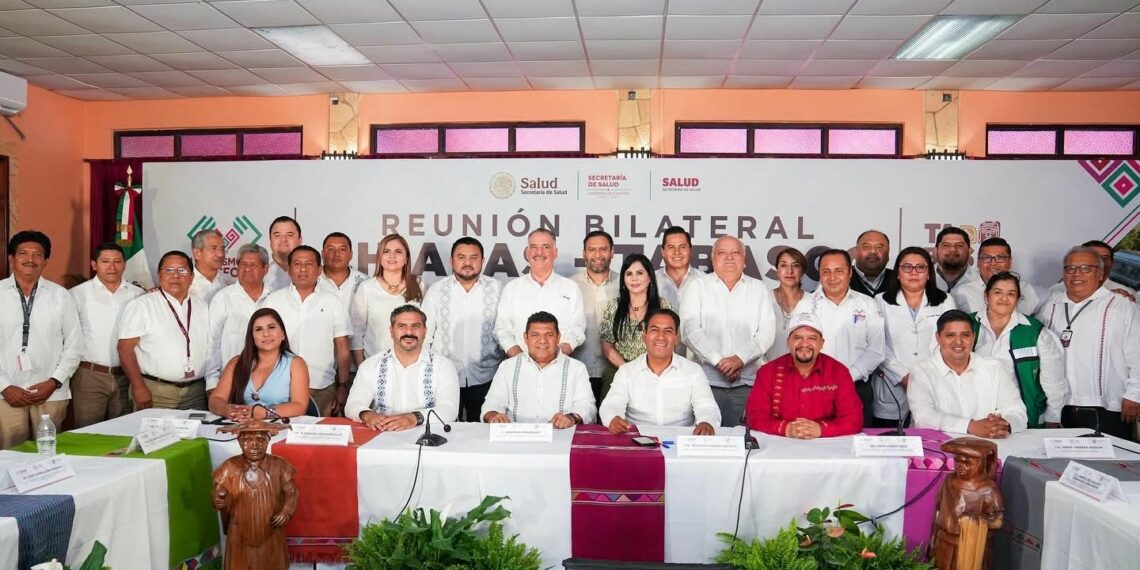Eduardo Ramírez y Javier May fortalecen lazos entre Chiapas y Tabasco con acuerdo de salud